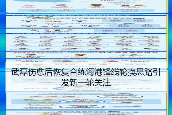 武磊伤愈后恢复合练海港锋线轮换思路引发新一轮关注